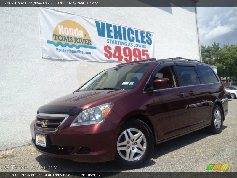 Dark Cherry Pearl / Ivory 2007 Honda Odyssey EX-L