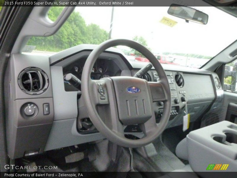 Oxford White / Steel 2015 Ford F350 Super Duty XL Super Cab 4x4 Utility