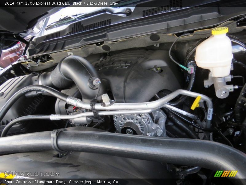 Black / Black/Diesel Gray 2014 Ram 1500 Express Quad Cab