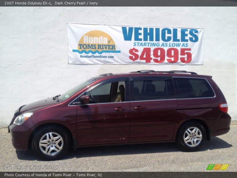 Dark Cherry Pearl / Ivory 2007 Honda Odyssey EX-L