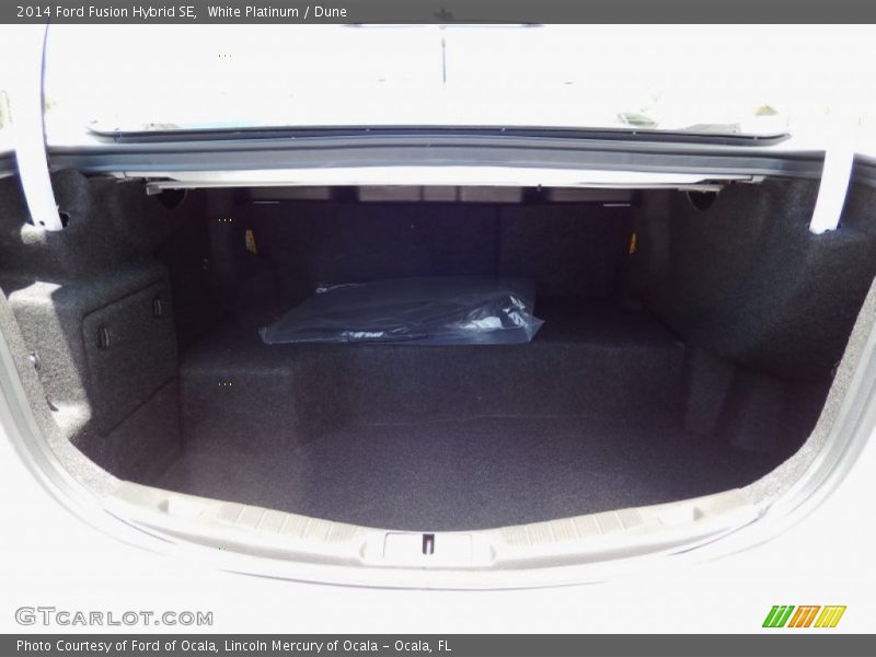 White Platinum / Dune 2014 Ford Fusion Hybrid SE