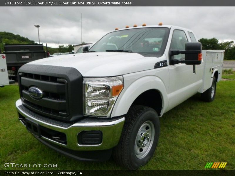 Oxford White / Steel 2015 Ford F350 Super Duty XL Super Cab 4x4 Utility