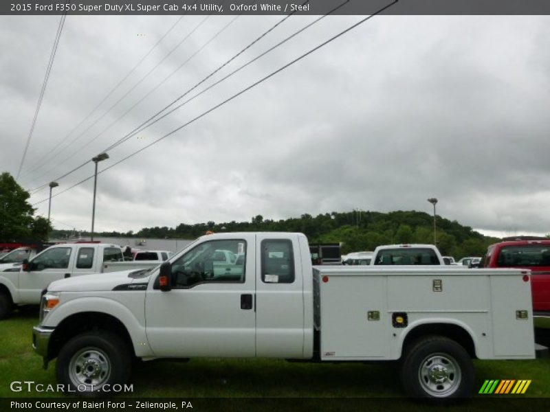  2015 F350 Super Duty XL Super Cab 4x4 Utility Oxford White