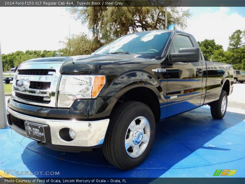 Tuxedo Black / Steel Grey 2014 Ford F150 XLT Regular Cab 4x4