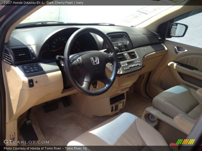 Dark Cherry Pearl / Ivory 2007 Honda Odyssey EX-L