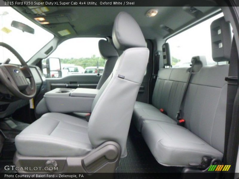  2015 F350 Super Duty XL Super Cab 4x4 Utility Steel Interior