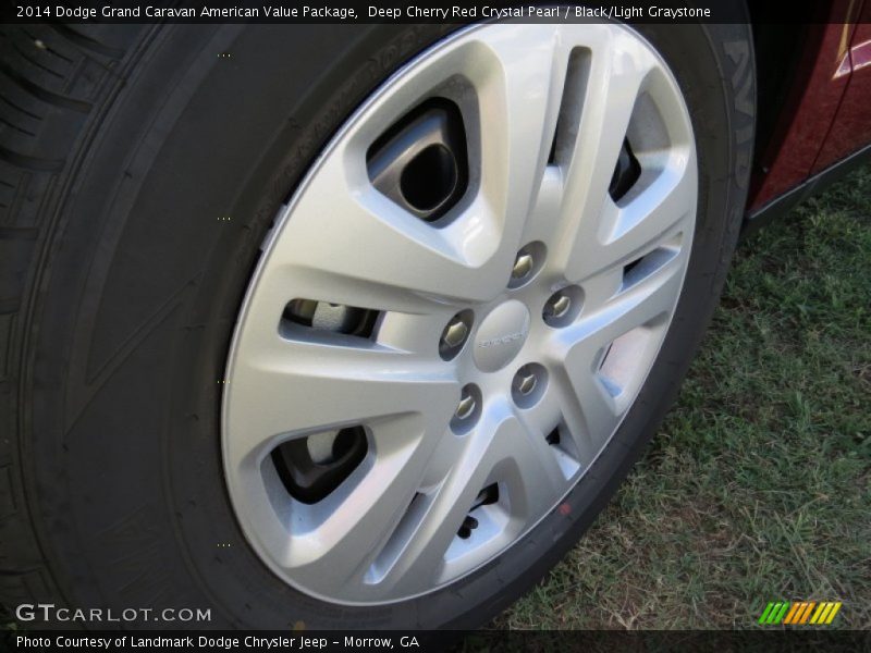 Deep Cherry Red Crystal Pearl / Black/Light Graystone 2014 Dodge Grand Caravan American Value Package