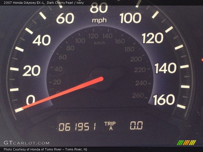 Dark Cherry Pearl / Ivory 2007 Honda Odyssey EX-L