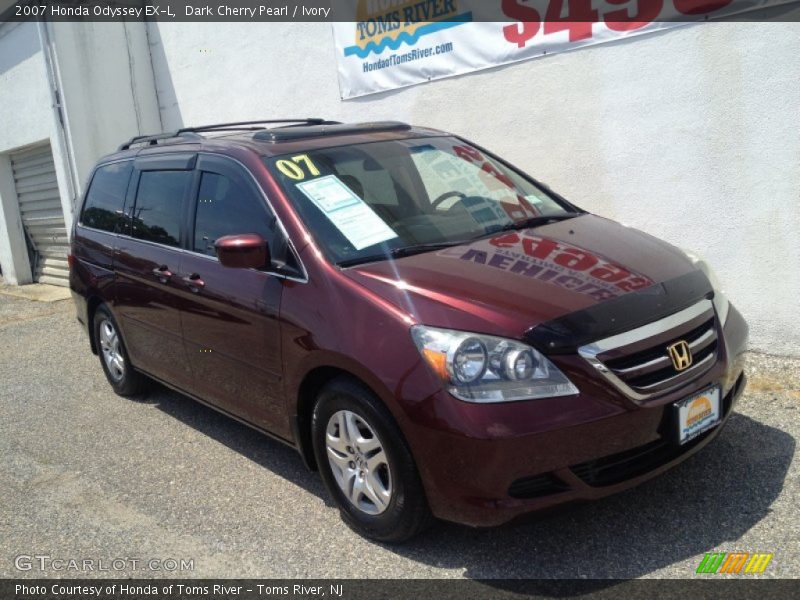 Dark Cherry Pearl / Ivory 2007 Honda Odyssey EX-L