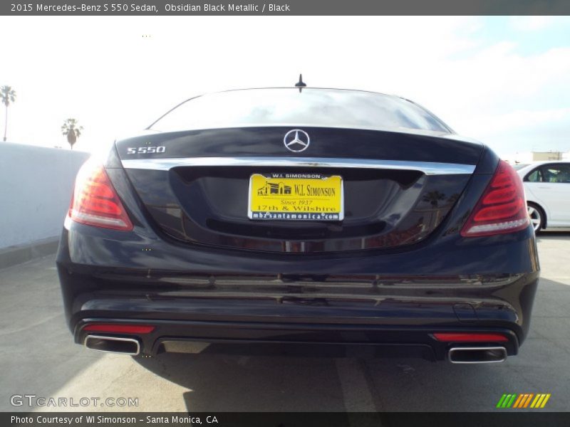 Obsidian Black Metallic / Black 2015 Mercedes-Benz S 550 Sedan