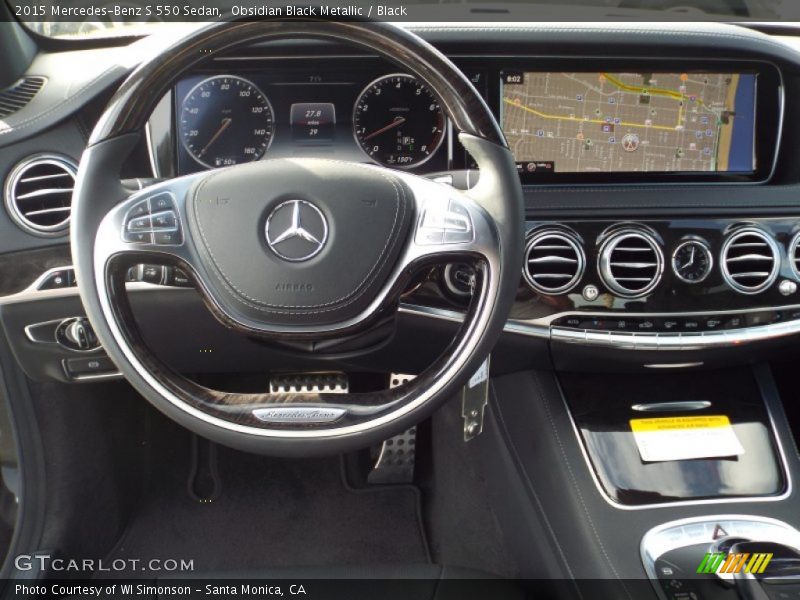 Obsidian Black Metallic / Black 2015 Mercedes-Benz S 550 Sedan