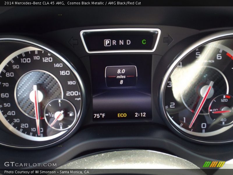 Cosmos Black Metallic / AMG Black/Red Cut 2014 Mercedes-Benz CLA 45 AMG