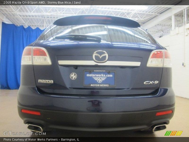 Stormy Blue Mica / Sand 2008 Mazda CX-9 Sport AWD