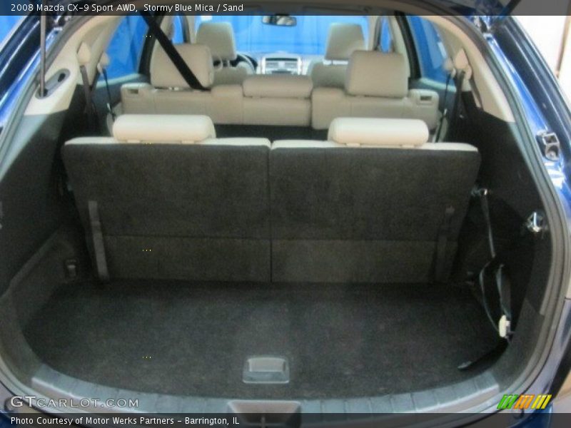 Stormy Blue Mica / Sand 2008 Mazda CX-9 Sport AWD