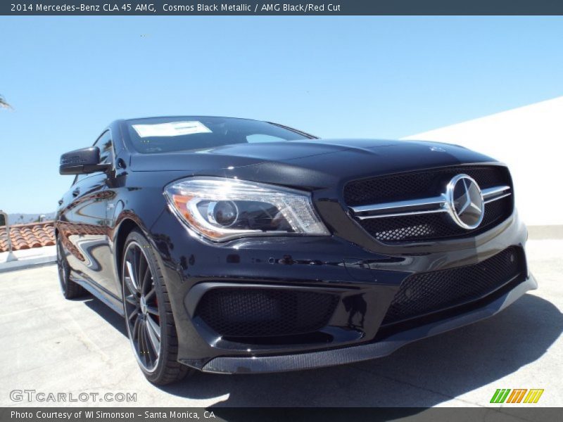 Cosmos Black Metallic / AMG Black/Red Cut 2014 Mercedes-Benz CLA 45 AMG