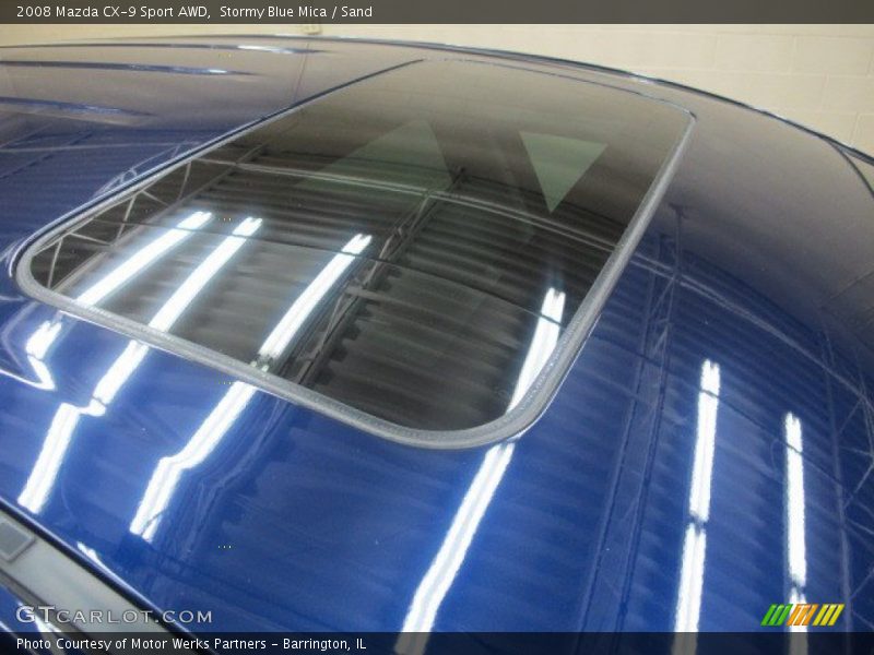Stormy Blue Mica / Sand 2008 Mazda CX-9 Sport AWD