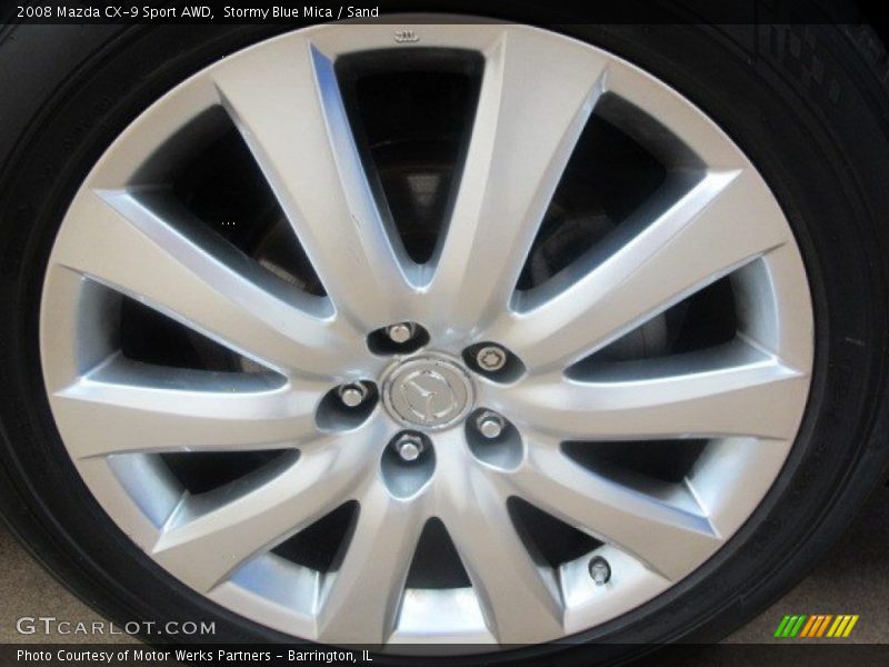 Stormy Blue Mica / Sand 2008 Mazda CX-9 Sport AWD