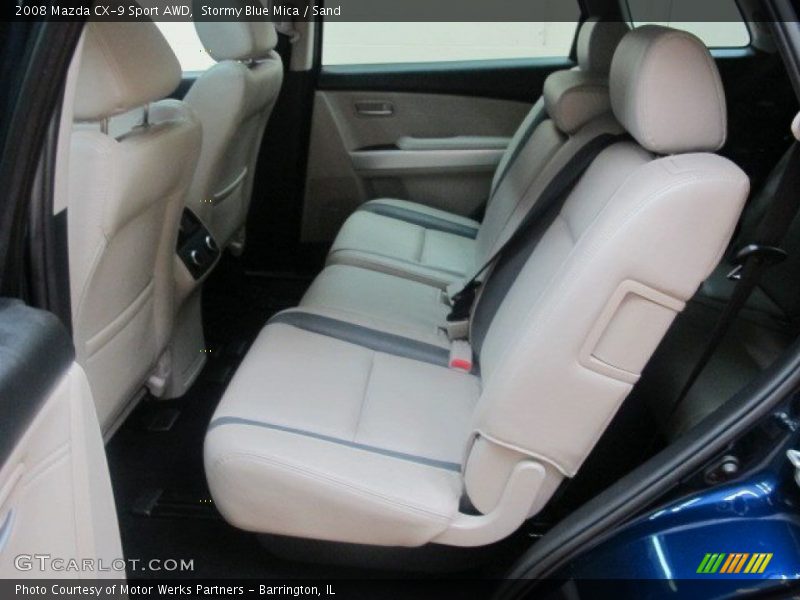 Stormy Blue Mica / Sand 2008 Mazda CX-9 Sport AWD