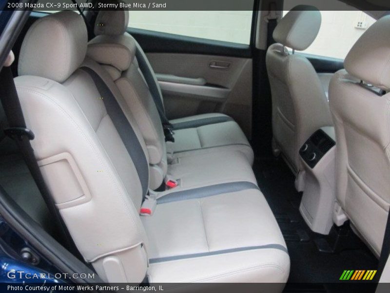 Stormy Blue Mica / Sand 2008 Mazda CX-9 Sport AWD