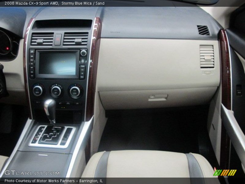 Stormy Blue Mica / Sand 2008 Mazda CX-9 Sport AWD