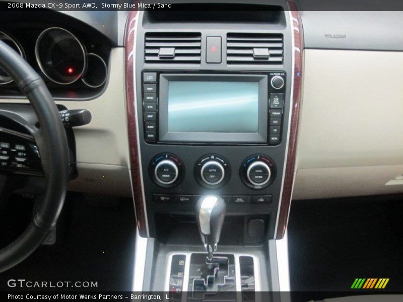 Stormy Blue Mica / Sand 2008 Mazda CX-9 Sport AWD