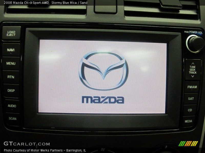 Stormy Blue Mica / Sand 2008 Mazda CX-9 Sport AWD