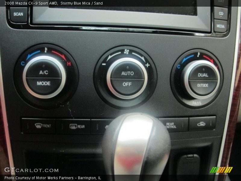 Stormy Blue Mica / Sand 2008 Mazda CX-9 Sport AWD