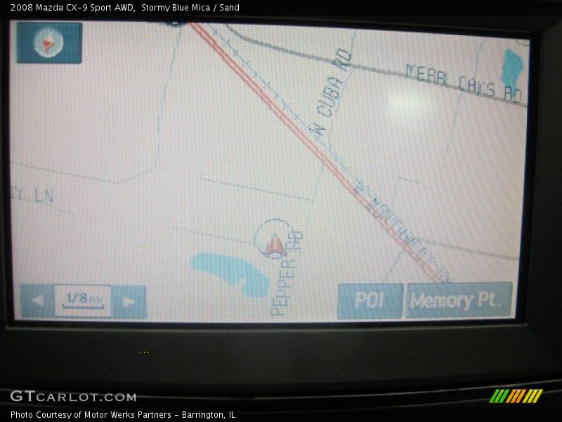 Stormy Blue Mica / Sand 2008 Mazda CX-9 Sport AWD