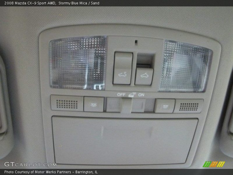 Stormy Blue Mica / Sand 2008 Mazda CX-9 Sport AWD