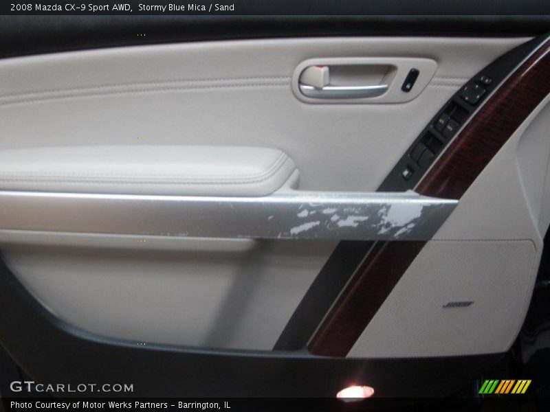Stormy Blue Mica / Sand 2008 Mazda CX-9 Sport AWD