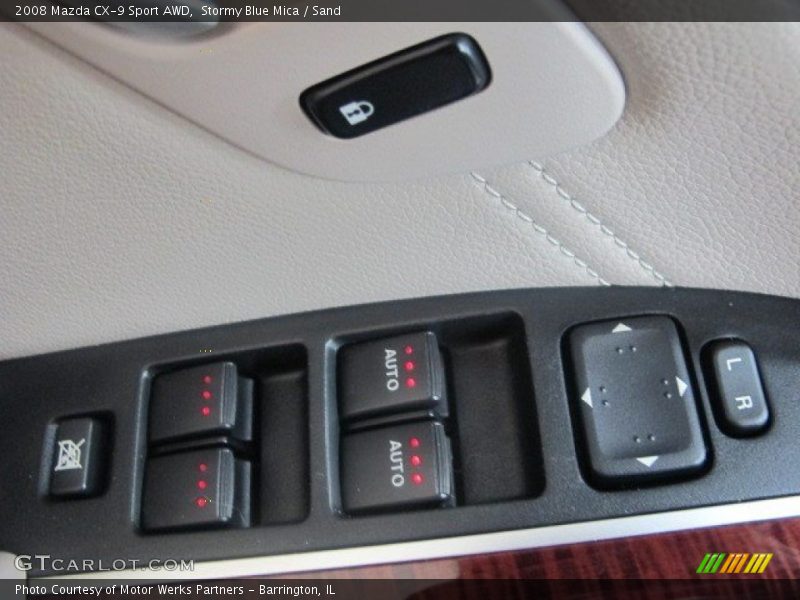 Stormy Blue Mica / Sand 2008 Mazda CX-9 Sport AWD