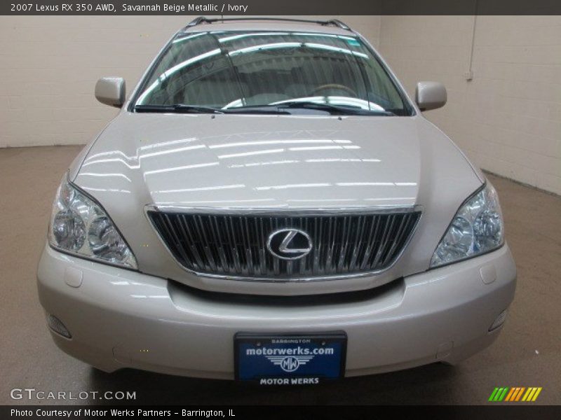 Savannah Beige Metallic / Ivory 2007 Lexus RX 350 AWD