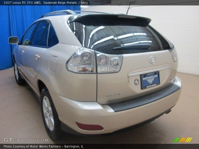 Savannah Beige Metallic / Ivory 2007 Lexus RX 350 AWD