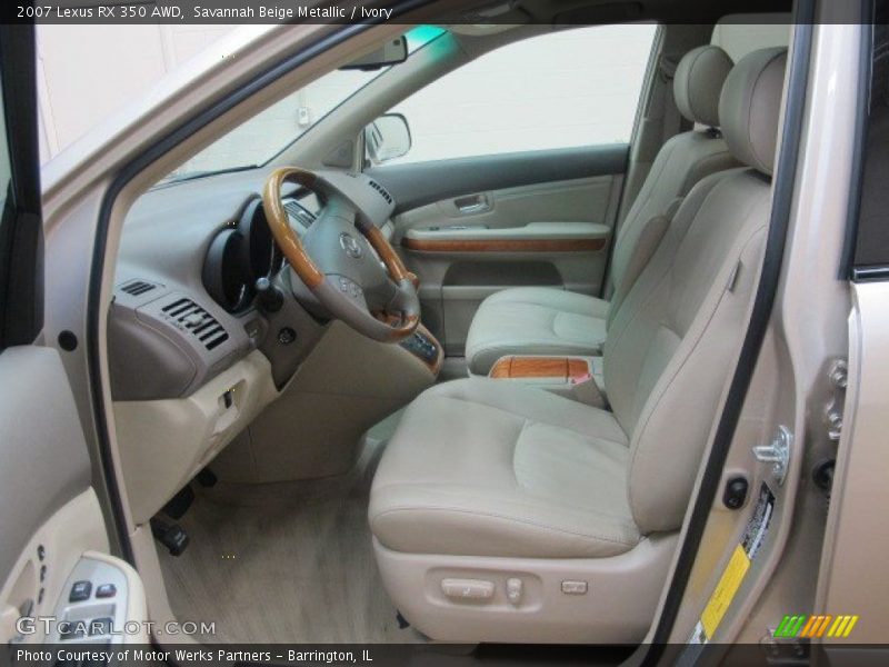  2007 RX 350 AWD Ivory Interior