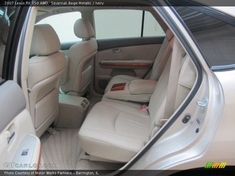 Rear Seat of 2007 RX 350 AWD