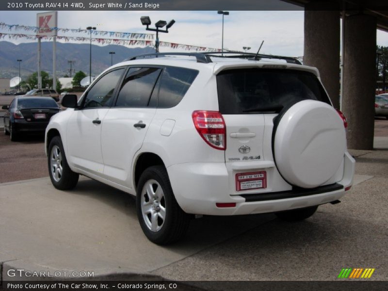 Super White / Sand Beige 2010 Toyota RAV4 I4 4WD