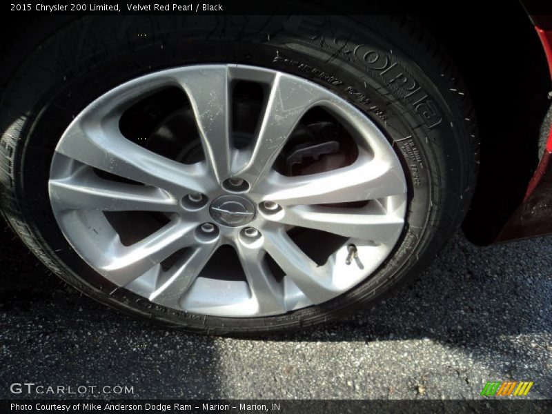 Velvet Red Pearl / Black 2015 Chrysler 200 Limited