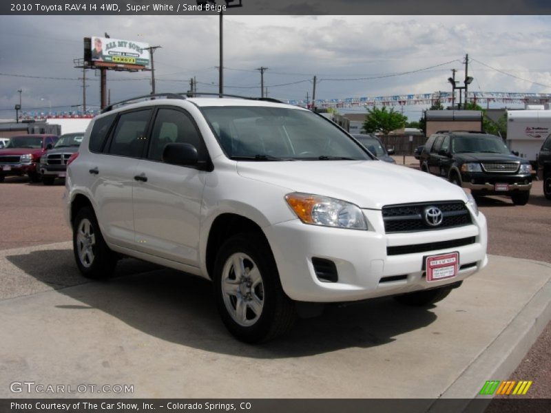 Super White / Sand Beige 2010 Toyota RAV4 I4 4WD