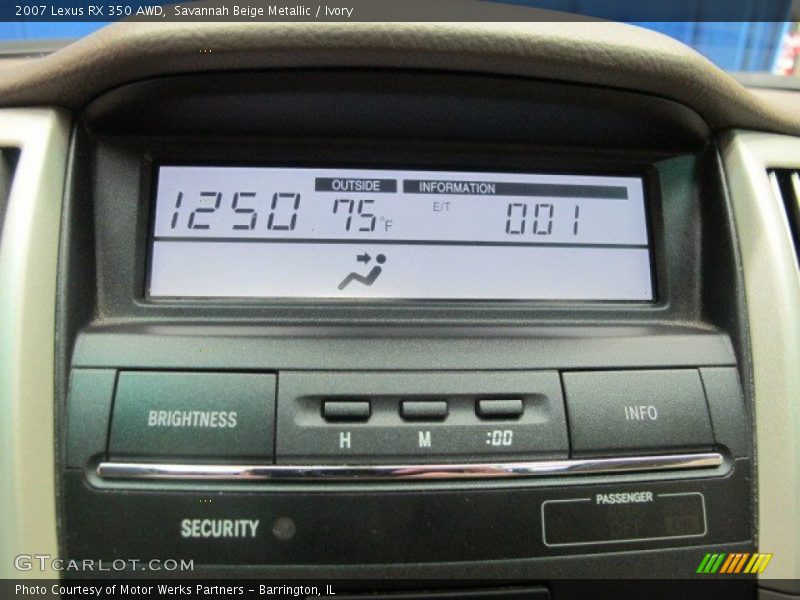 Savannah Beige Metallic / Ivory 2007 Lexus RX 350 AWD