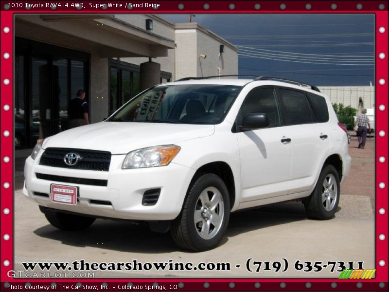 Super White / Sand Beige 2010 Toyota RAV4 I4 4WD