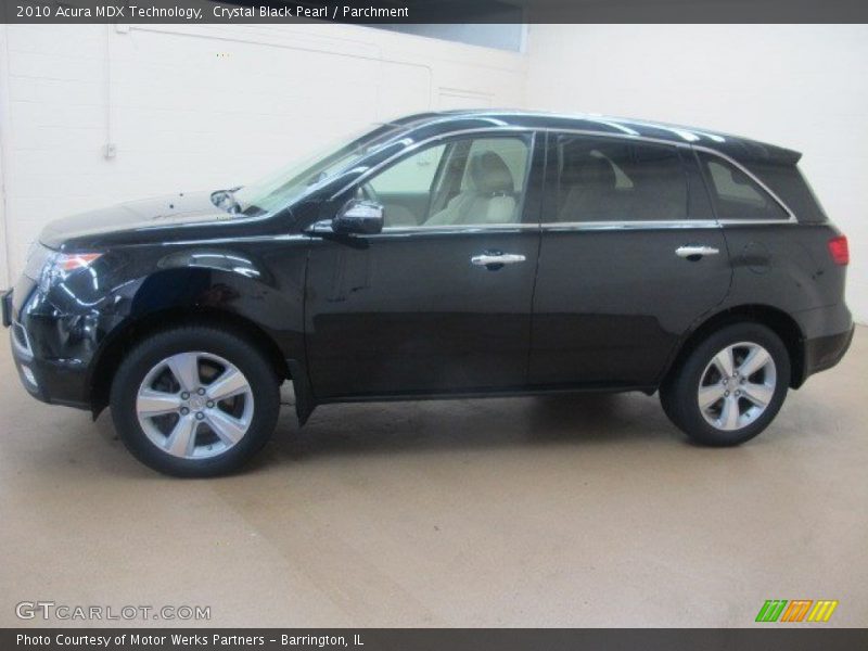 Crystal Black Pearl / Parchment 2010 Acura MDX Technology