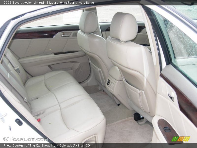 Blizzard White Pearl / Ivory Beige 2008 Toyota Avalon Limited