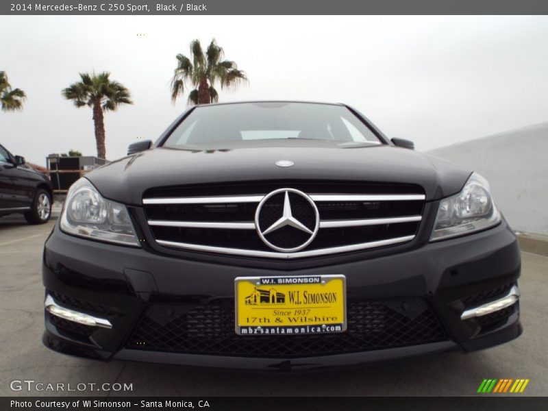 Black / Black 2014 Mercedes-Benz C 250 Sport