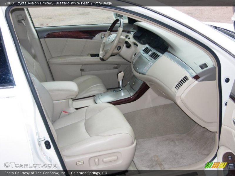 Blizzard White Pearl / Ivory Beige 2008 Toyota Avalon Limited