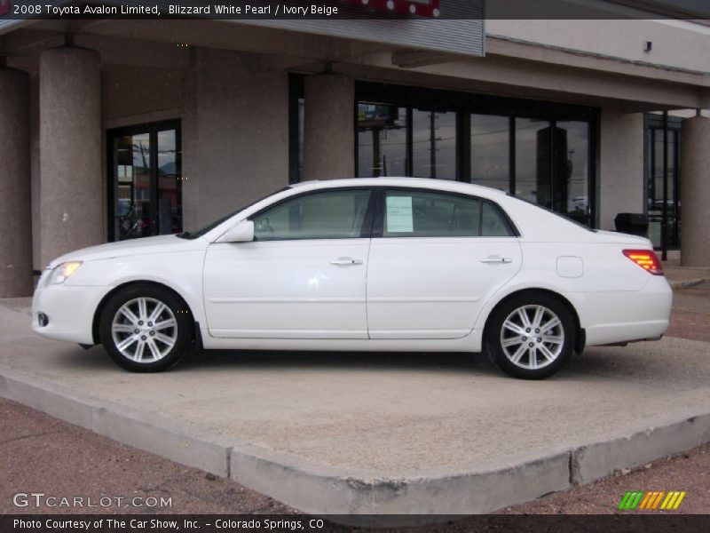 Blizzard White Pearl / Ivory Beige 2008 Toyota Avalon Limited