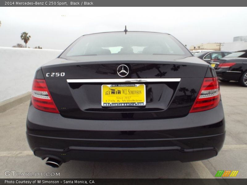 Black / Black 2014 Mercedes-Benz C 250 Sport