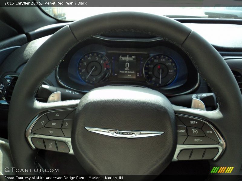 Velvet Red Pearl / Black 2015 Chrysler 200 S