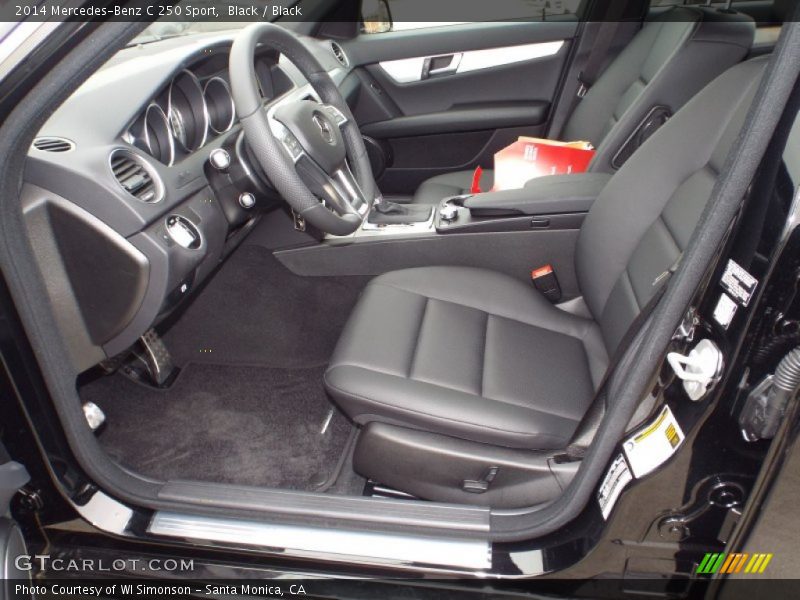 Black / Black 2014 Mercedes-Benz C 250 Sport