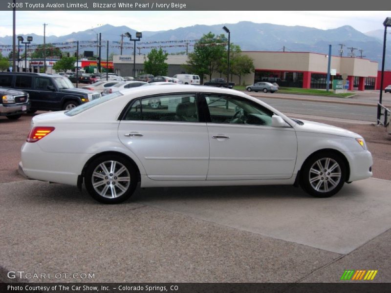 Blizzard White Pearl / Ivory Beige 2008 Toyota Avalon Limited