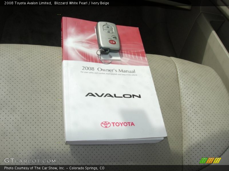 Blizzard White Pearl / Ivory Beige 2008 Toyota Avalon Limited
